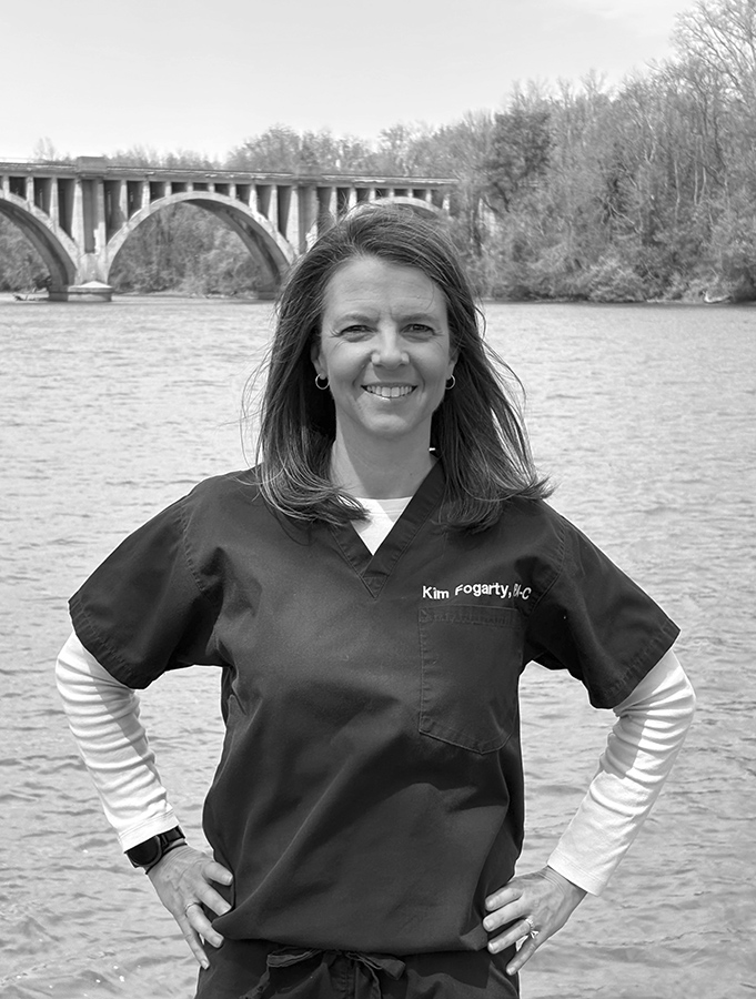 HRIM Headshot - KBF - bw Kim Fogarty, PA-C